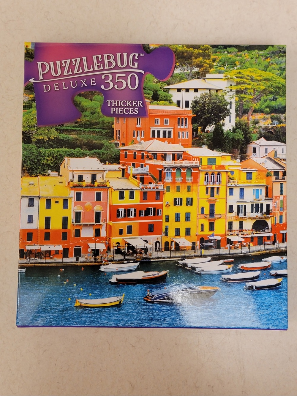Deluxe 350-Piece Jigsaw Puzzle — Vibrant Yellow & Orange Coastal Scene